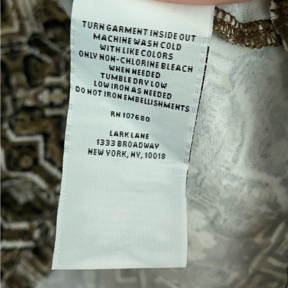 Lark Lane Top Women's Size 2X Multicolor Blouse - Picture 6 of 8